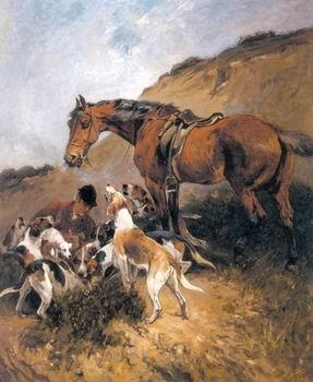 unknow artist Classical hunting fox, Equestrian and Beautiful Horses, 035. Spain oil painting art